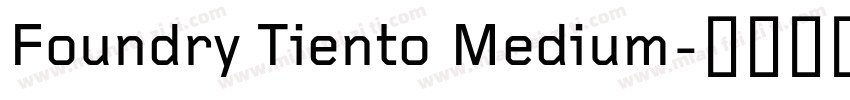 Foundry Tiento Medium字体转换
